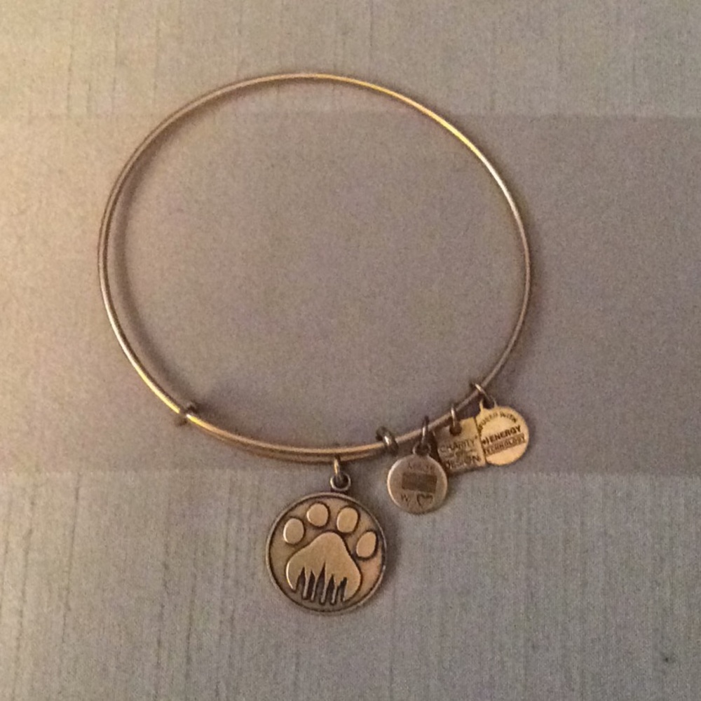 Alex and Ani paw print bracelet